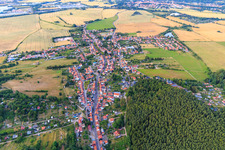 View of the town from the southwest in the district Gräfenhain in Ohrdruf in the state Thuringia, Germany