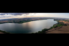 Panorama of the Unteruckersee in the district Seelübbe in Prenzlau in the state Brandenburg, Germany