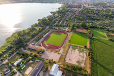 Uckerstadion on the Uckersee in Prenzlau in the state Brandenburg, Germany