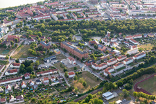 Building of the municipal administration of Landkreis Uckermark in Prenzlau in the state Brandenburg, Germany