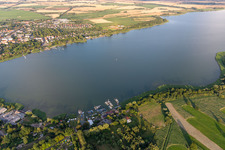 Unteruckersee from the west in Prenzlau in the state Brandenburg, Germany