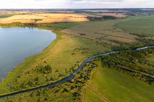 Ucker Canal between Upper and Lower Uckersee in the district Seelübbe in Prenzlau in the state Brandenburg, Germany