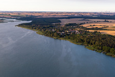Village view at Oberuckersee in the district Warnitz in Oberuckersee in the state Brandenburg, Germany