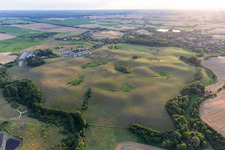 Landscape formed by ice age glaciers in the district Gerswalder Siedlung in Gerswalde in the state Brandenburg, Germany