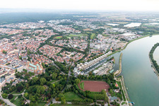 Marina in Speyer in the state Rhineland-Palatinate, Germany