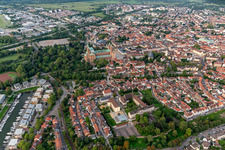 Dominican convent of St. Magdalena and cathedral from the north in Speyer in the state Rhineland-Palatinate, Germany
