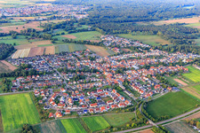 Aerial photograpy of View from the north in Hanhofen in the state Rhineland-Palatinate, Germany