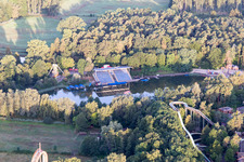 Holiday Park in Haßloch in the state Rhineland-Palatinate, Germany from the drone perspective