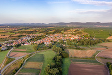 From the east in the district Geinsheim in Neustadt an der Weinstraße in the state Rhineland-Palatinate, Germany