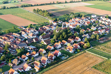 View of the town from the northeast in Böbingen in the state Rhineland-Palatinate, Germany
