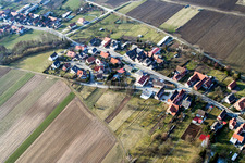 Niederlauterbach in the state Bas-Rhin, France out of the air