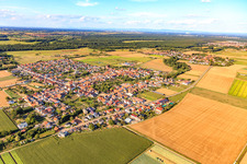 From the southwest in Ottersheim bei Landau in the state Rhineland-Palatinate, Germany