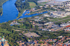 Parking lot Dom to Speyer on the B39 in Speyer in the state Rhineland-Palatinate, Germany