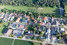 Industrial area Am Unteren Griesweg with C-Tec KFT in Lustadt in the state Rhineland-Palatinate, Germany