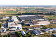 Offenbach an der Queich in the state Rhineland-Palatinate, Germany out of the air