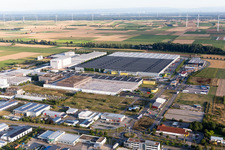 Offenbach an der Queich in the state Rhineland-Palatinate, Germany seen from above