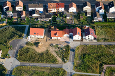 Aerial view of New development area Am Höhenweg in Kandel in the state Rhineland-Palatinate, Germany