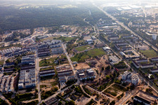Site of the former FRNKLIN-US barracks at Käfertalerwald in the district Käfertal in Mannheim in the state Baden-Wuerttemberg, Germany