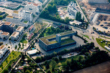 Grounds of the fire depot on on Baumschulenweg in the district Kirchheim in Heidelberg in the state Baden-Wurttemberg, Germany