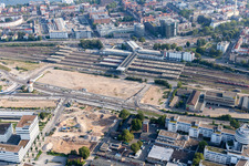 Main station in the district Bahnstadt in Heidelberg in the state Baden-Wuerttemberg, Germany