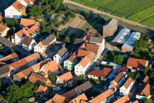 Oblique view of Brehmstr in the district Minderslachen in Kandel in the state Rhineland-Palatinate, Germany