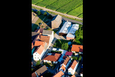 Brehmstr in the district Minderslachen in Kandel in the state Rhineland-Palatinate, Germany from above