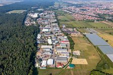 Am Kleinwald commercial area in Herxheim bei Landau in the state Rhineland-Palatinate, Germany