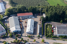 Roofing, scaffolding and construction plumbing Mindum, in the Horst industrial area in Kandel in the state Rhineland-Palatinate, Germany