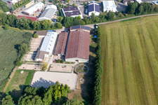 Aerial view of Oliver Wehnes in the district Minderslachen in Kandel in the state Rhineland-Palatinate, Germany