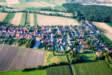 From the south in Erlenbach bei Kandel in the state Rhineland-Palatinate, Germany