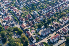 Aerial photograpy of Settlement in Kandel in the state Rhineland-Palatinate, Germany