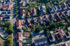 Settlement in Kandel in the state Rhineland-Palatinate, Germany from above
