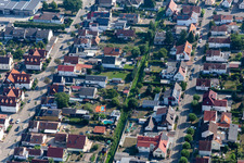 Settlement in Kandel in the state Rhineland-Palatinate, Germany seen from above
