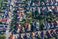 Settlement in Kandel in the state Rhineland-Palatinate, Germany from the plane