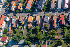 Settlement in Kandel in the state Rhineland-Palatinate, Germany from the drone perspective