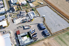 Industrial estate and company settlement in Hatzenbuehl in the state Rhineland-Palatinate, Germany