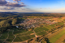 City view from the south in Bad Bergzabern in the state Rhineland-Palatinate, Germany