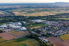 Bird's eye view of Rohrbach in the state Rhineland-Palatinate, Germany
