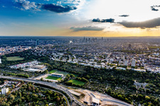 Outskirts residential in the district Bornheim in Frankfurt in the state Hesse, Germany