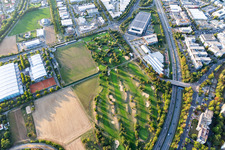 Grounds of the Golf course of the Golf-Club Golf Range Frankfurt in the district Kalbach-Riedberg in Frankfurt in the state Hesse, Germany