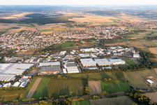 Aerial view of Klein-Karben in the state Hesse, Germany