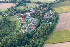 Aerial view of Didiland in Morsbronn-les-Bains in the state Bas-Rhin, France
