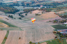 Forstheim in the state Bas-Rhin, France from the drone perspective