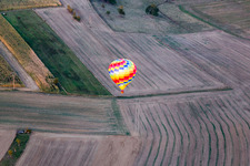 Forstheim in the state Bas-Rhin, France from a drone
