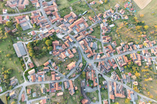 Mietesheim in the state Bas-Rhin, France from above