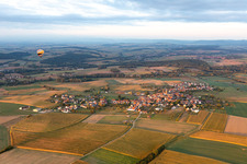 Oblique view of Kindwiller in the state Bas-Rhin, France