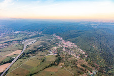 Drone recording of Ernolsheim-lès-Saverne in the state Bas-Rhin, France