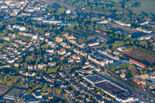City view on down town between 1er Regiment d'infanterie - Quartier Rabier and Supermarkt CORA in Sarrebourg in Grand Est, France