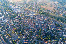 Aerial view of Sarrebourg in the state Moselle, France