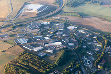 Industrial estate and company settlement Centre Commercial Les Terrasses in Sarrebourg in Grand Est, France